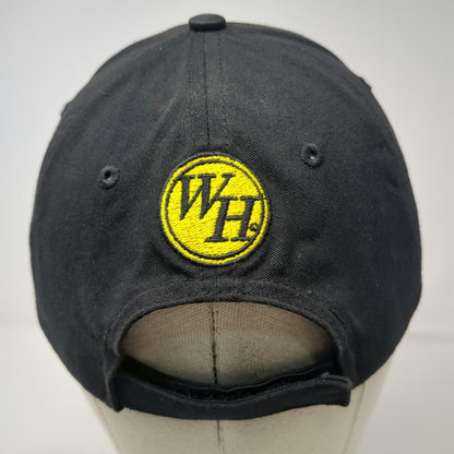 Waffle House Baseball Cap Black One Size Strapback Embroidered WH Logo Patch Hat