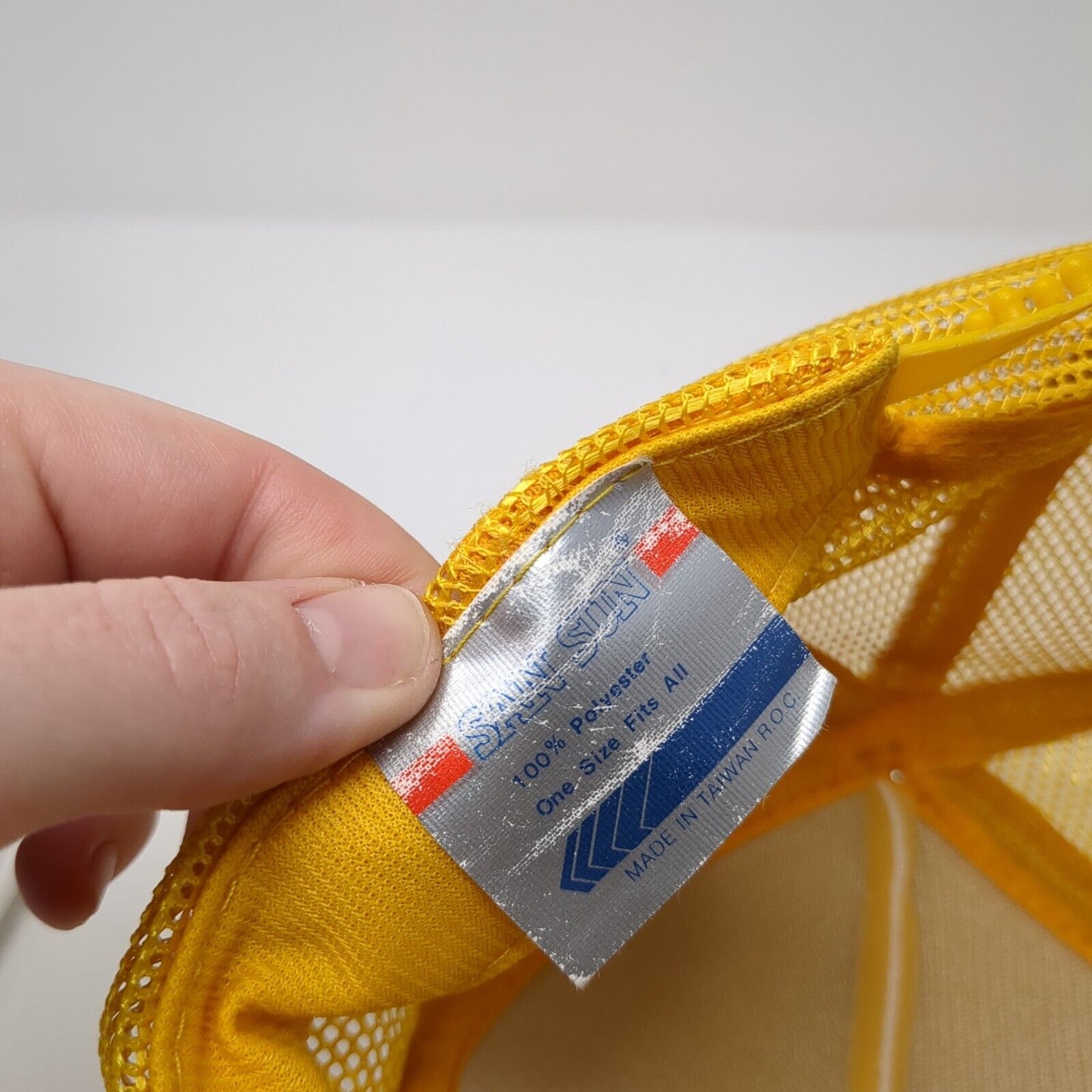 Black Rock RV Park Snapback Trucker Hat Yellow OS Adjustable Mesh Rope San Sun