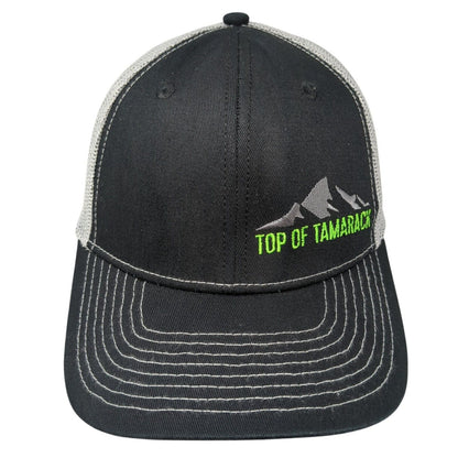 Top of Tamarack Snapback Trucker Hat Black OS Adjustable Embroidered Mesh Back