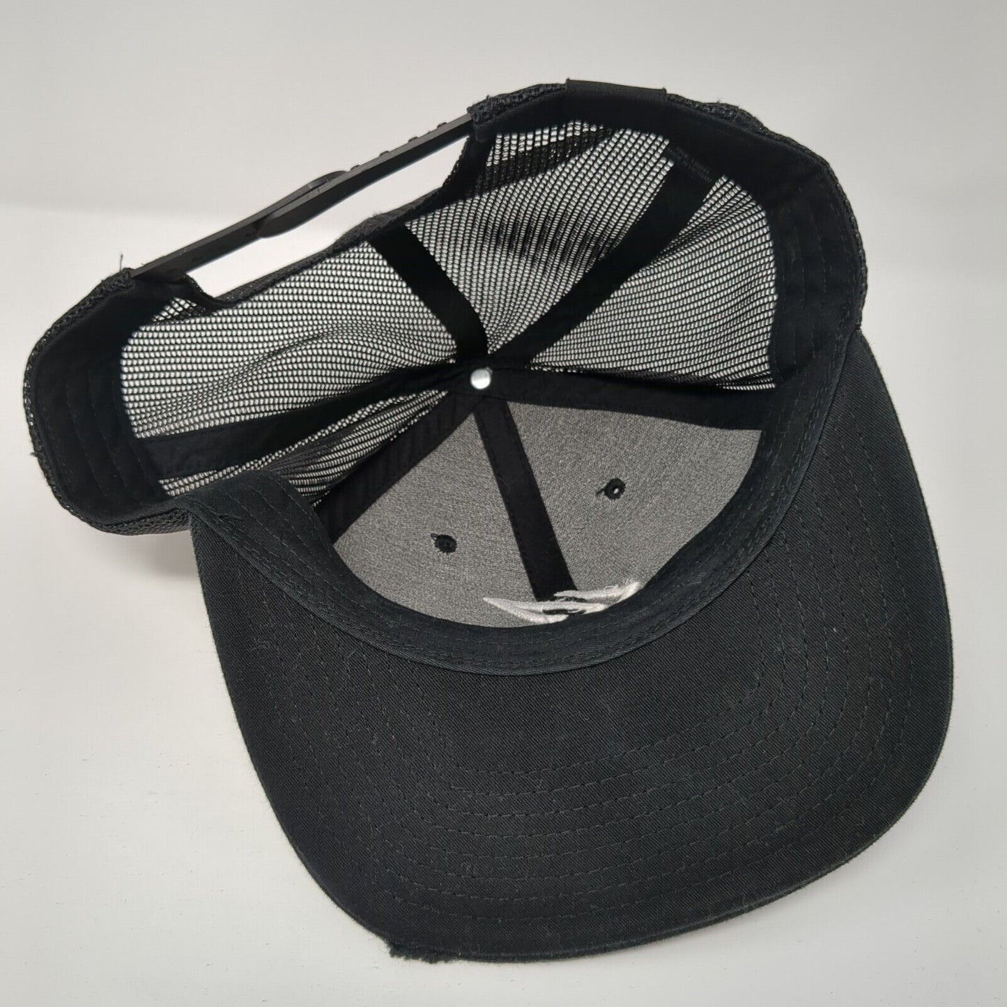 Kalletka Undersea Co. Snapback Trucker Hat Black One Size Mesh Back