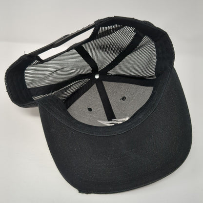 Kalletka Undersea Co. Snapback Trucker Hat Black One Size Mesh Back