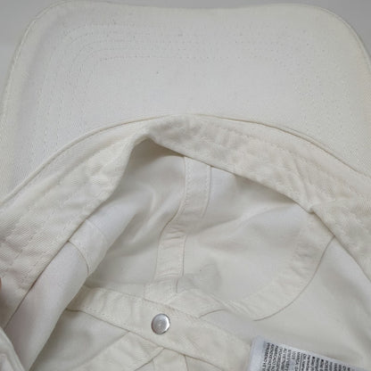 GAP White One Size Baseball Cap Slideback Hat Unstructured Cotton Plain