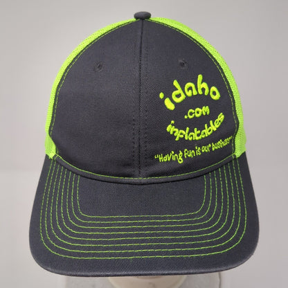 Idaho.com Inflatables Having Fun is Our Business Snapnack Trucker Hat Multi OS