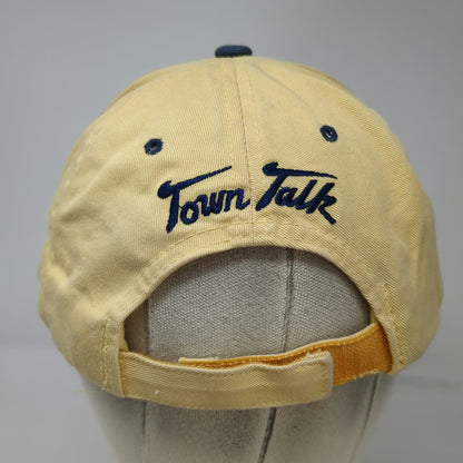 Town Talk Baseball Cap Yellow One Size Turkey Track Bear Strapback Cotton Hat