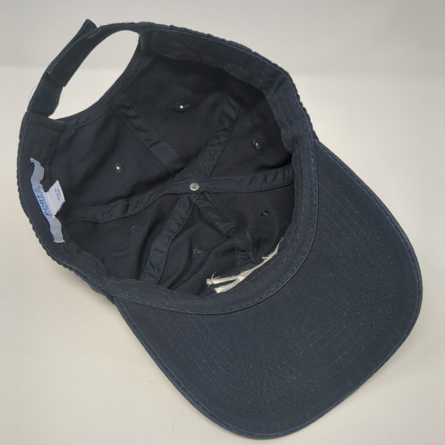 Ecco Safety Group Strapback Hat Blue OS Adjustable Embroidered Port & Company