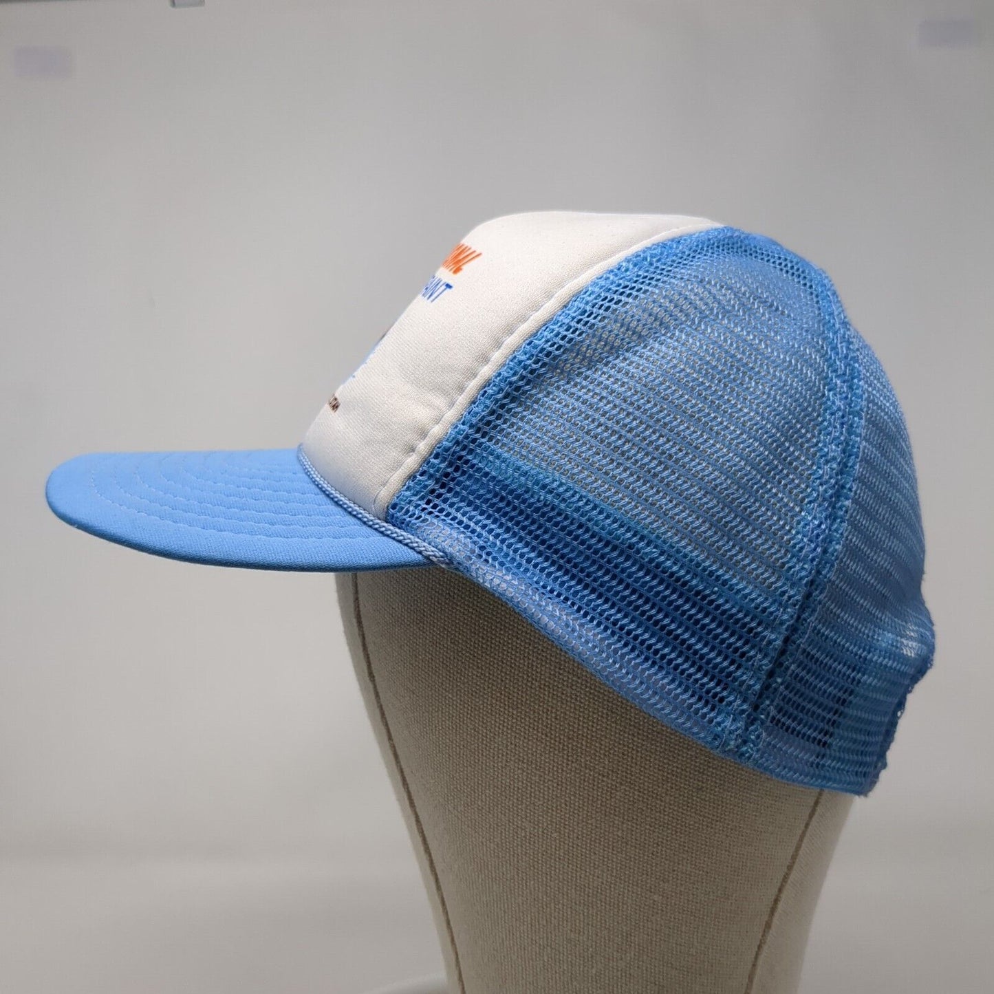 International Auto Body & Paint Snapback Trucker Hat Blue OSFA Mesh Back Rope