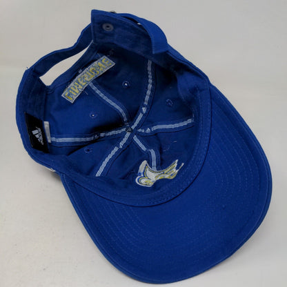 Adidas Men's Slideback Hat Blue OSFA Embroidered Limestone Saints Logo