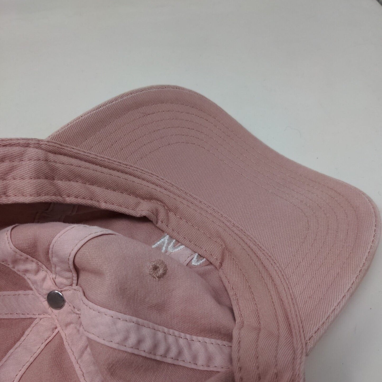 Hi Slideback Hat Pink One Size Adjustable Embroidered Vented Holes 6 Panel