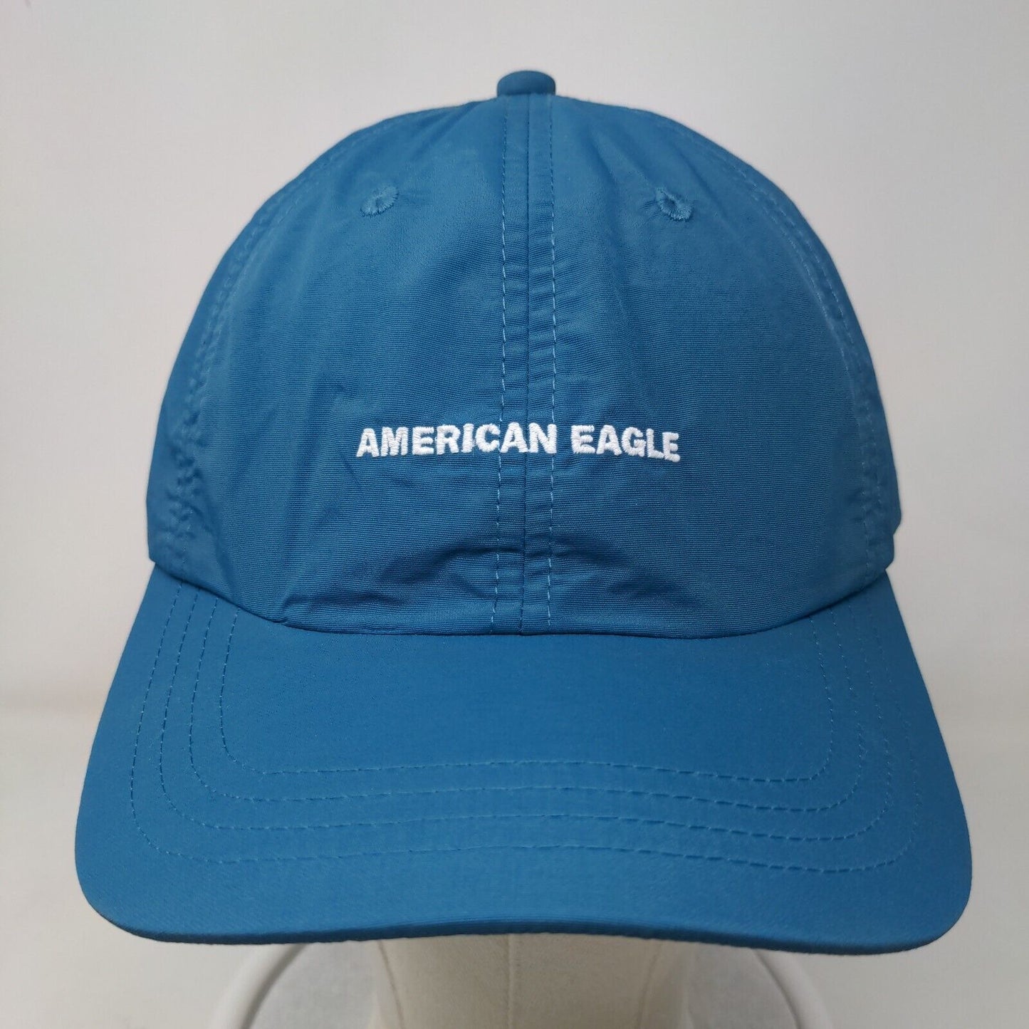 American Eagle Slideback Hat Blue One Size Embroidered Adjustable