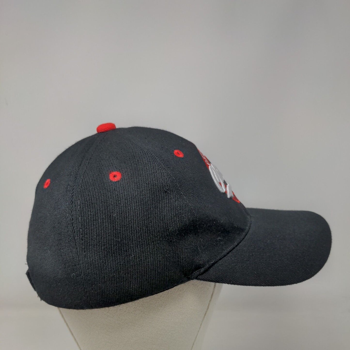Chicago Strapback Hat Black One Size Adjustable Embroidered 6 Panel