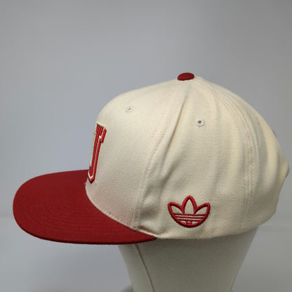 Utah Utes NCAA Adidas Snapback Hat Beige Red One Size College Vault Flat Brim