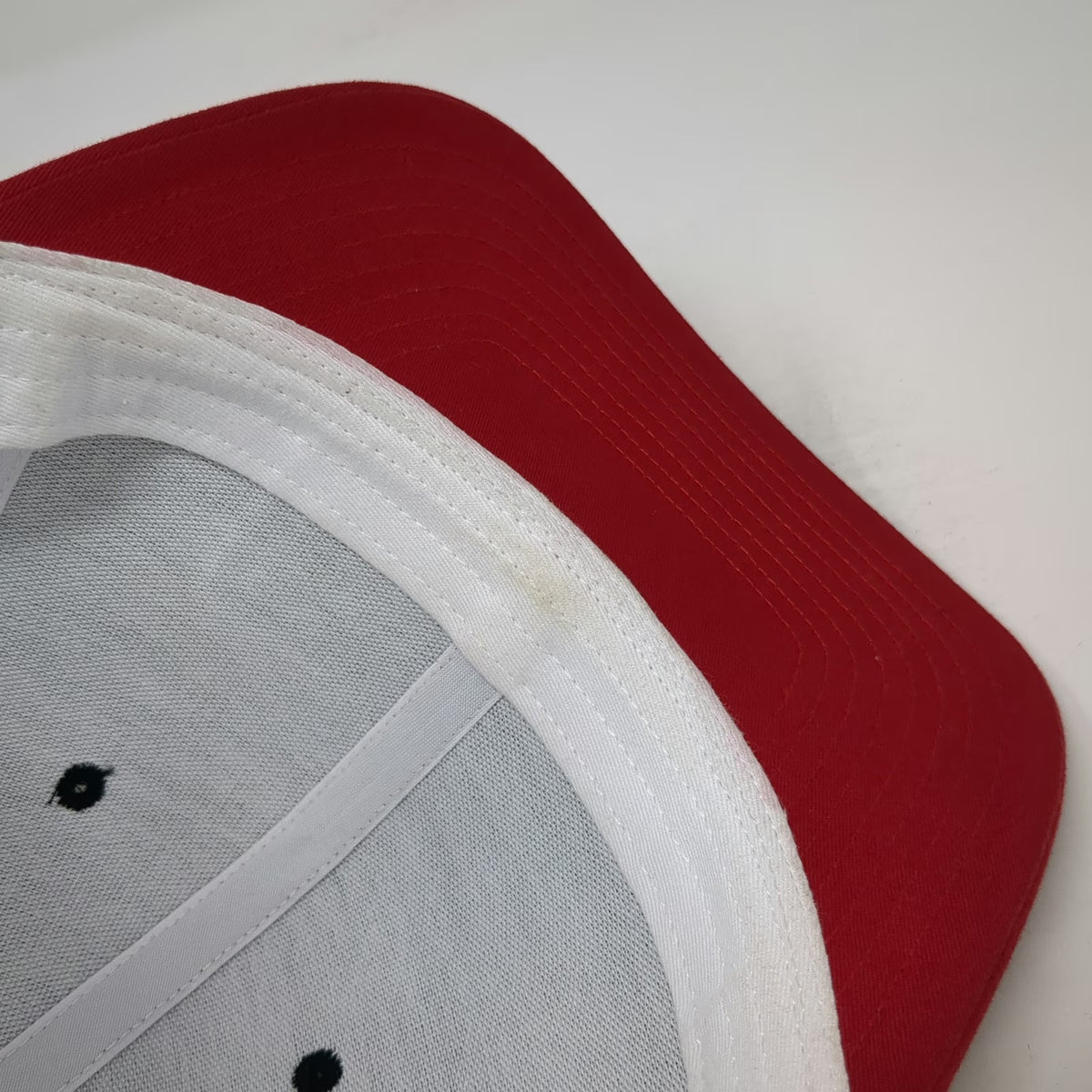 Richardson Trucker Hat Black Red White One Size Franklin Building Supply Mesh