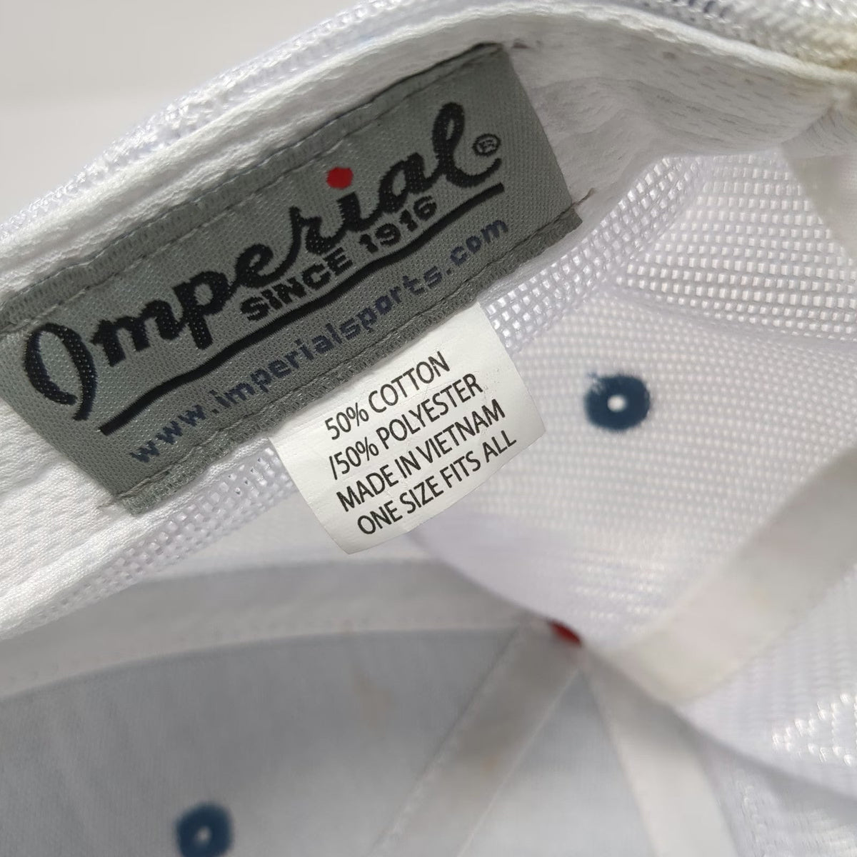 Imperial The Bridges Baseball Cap Blue One Size Mesh Back Strapback Logo Hat