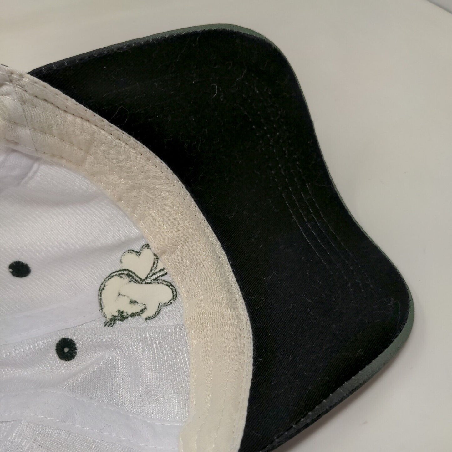 Scarteen Stud Men's Strapback Golf Hat Green White Embroidered Logo