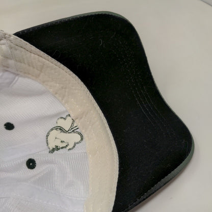 Scarteen Stud Men's Strapback Golf Hat Green White Embroidered Logo