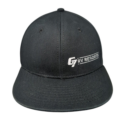 G7 RV Resorts Snapback Hat Black Youth One Size Adjustable Solid Otto