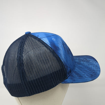 Realtree Snapback Trucker Hat Blue One Size Mesh Back Outdoor Richardson