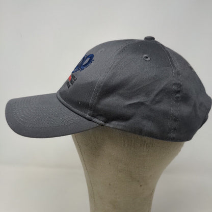 Indy 500 Men's Strapback Hat Gray Embroidered Logo 101st Running 2017