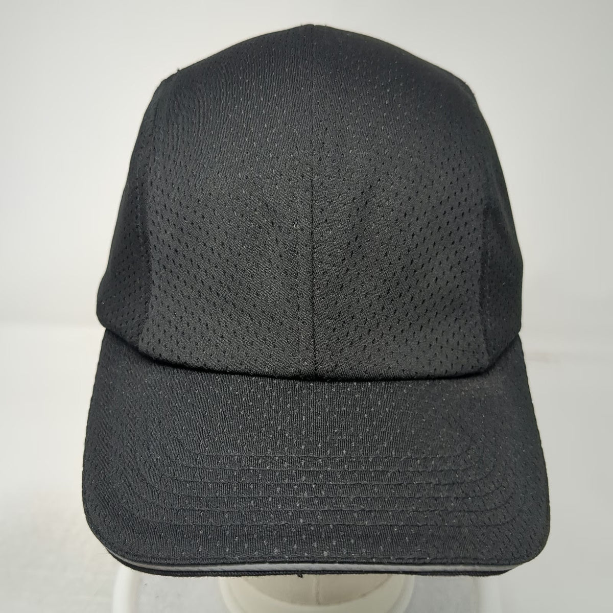 Tough Headwear Baseball Cap Black One Size Mesh Runner Slideback Hat Breathable
