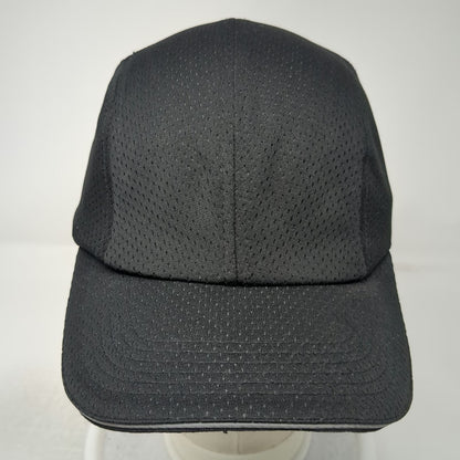 Tough Headwear Baseball Cap Black One Size Mesh Runner Slideback Hat Breathable