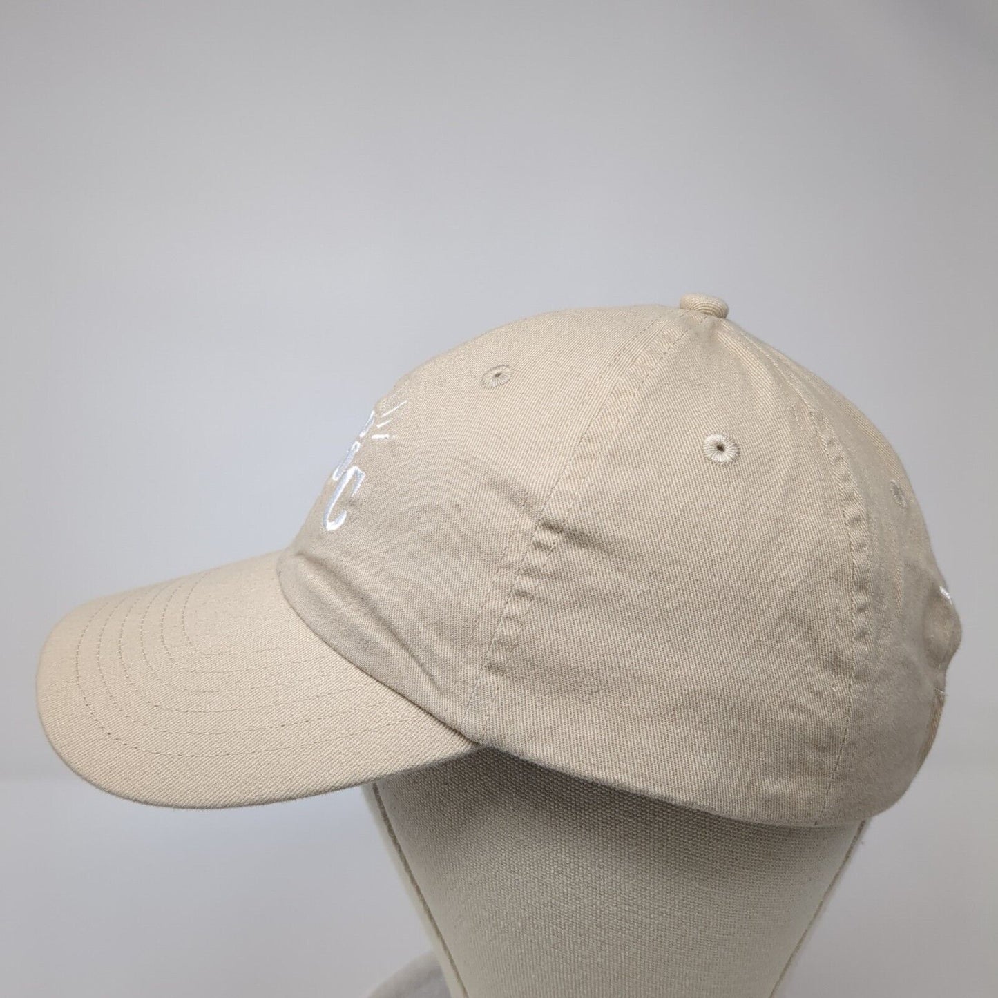 C&C 10.26.24 Slideback Hat Tan One Size Adjustable Embroidered BIG X Cotton