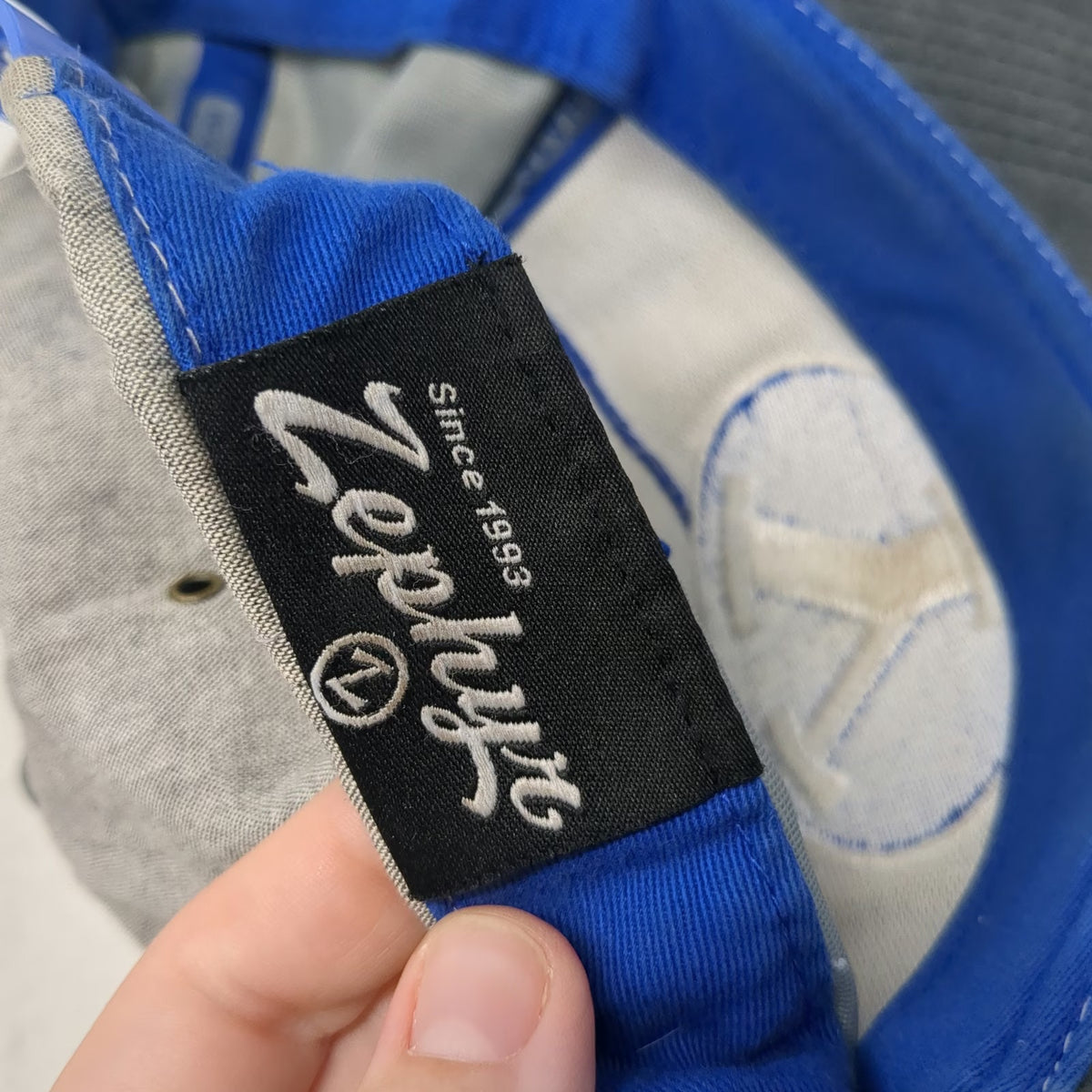 Zephyr BYU Cougars NCAA Gray Snapback One Size Hat 100% Cotton Embroidered Patch