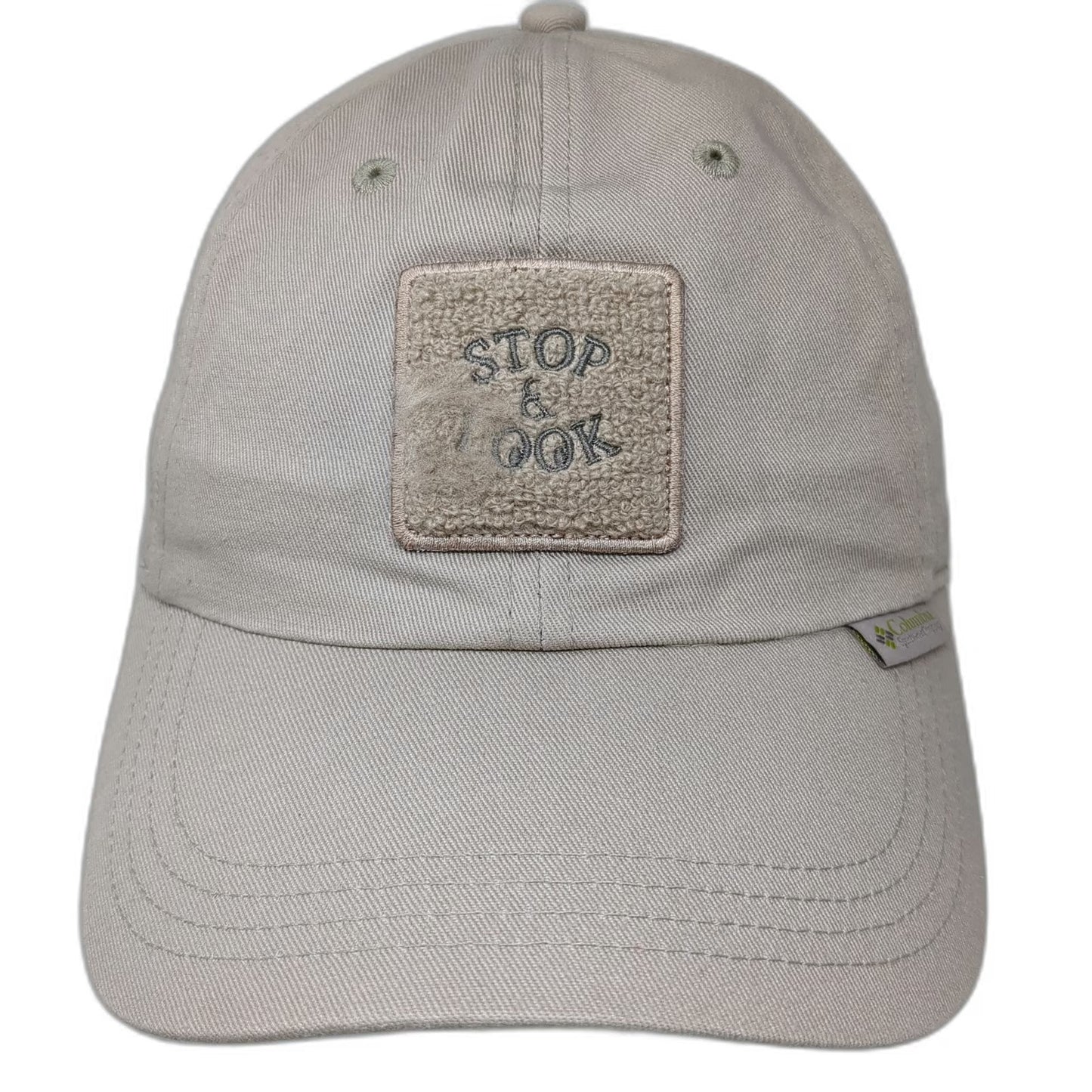 Columbia Baseball Cap Beige One Size Stop & Look Textured Patch Strapback Hat