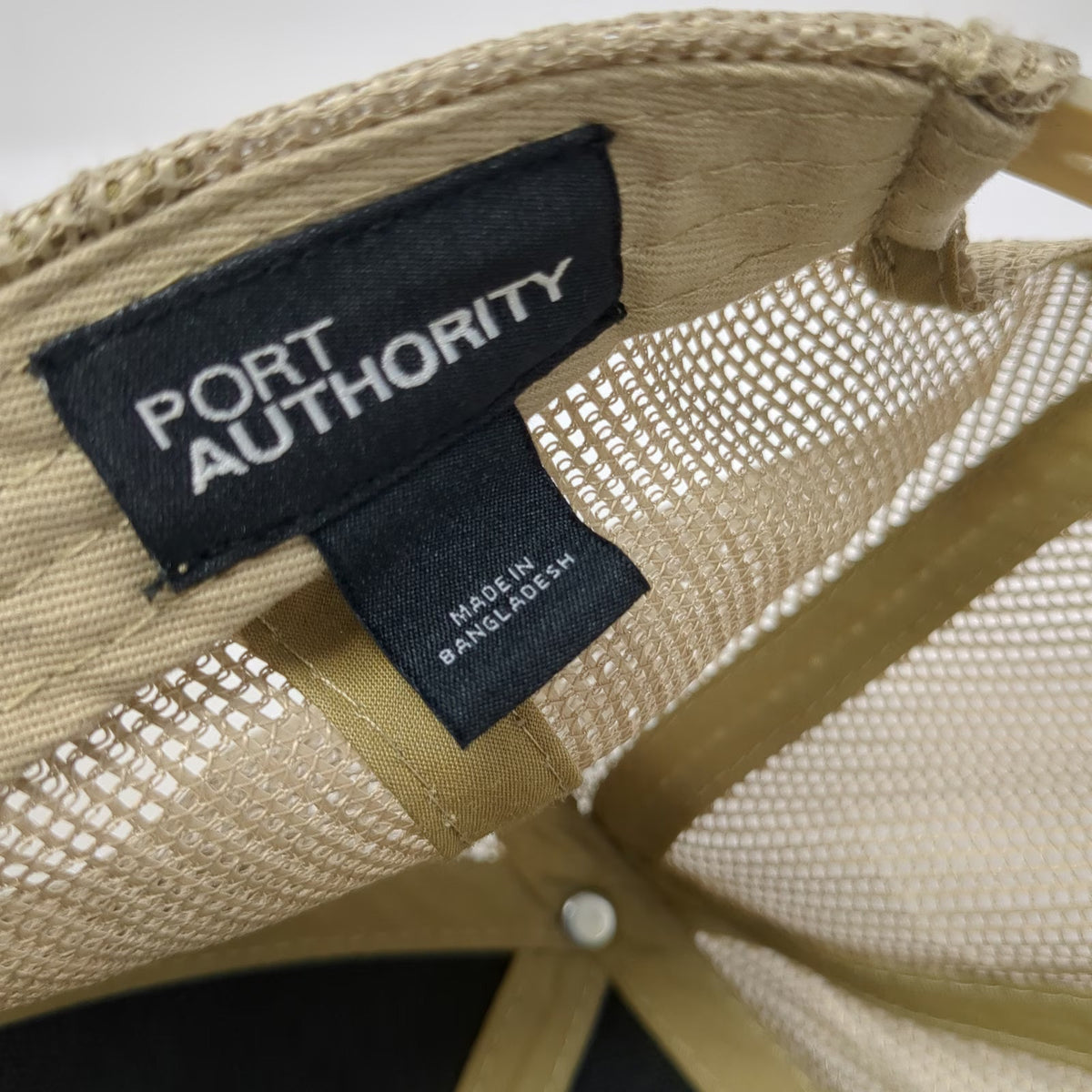 Port Authority Trucker Hat Black Beige One Size Danny Haskells Pub Grill Mesh