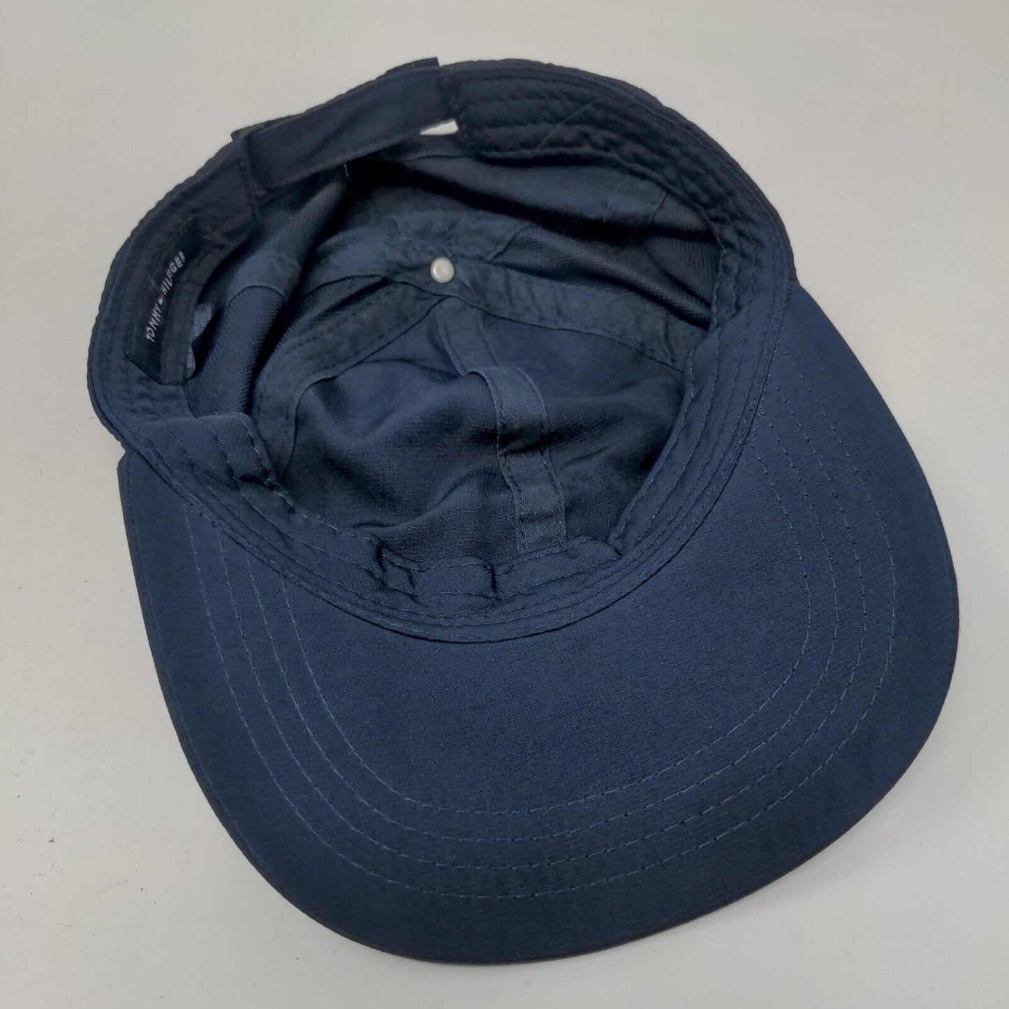 Tommy Hilfiger Strapback Hat Blue One Size Adjustable Embroidered 6 Panel