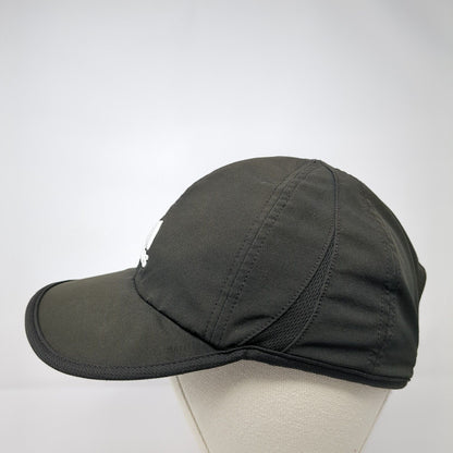 Adidas Strapback Hat Black One Size Adjustable Embroidered Breathable Mesh