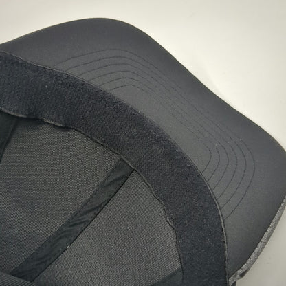 Russell Baseball Cap Black XL Performance Hat Curved Brim Gray Contrast Piping