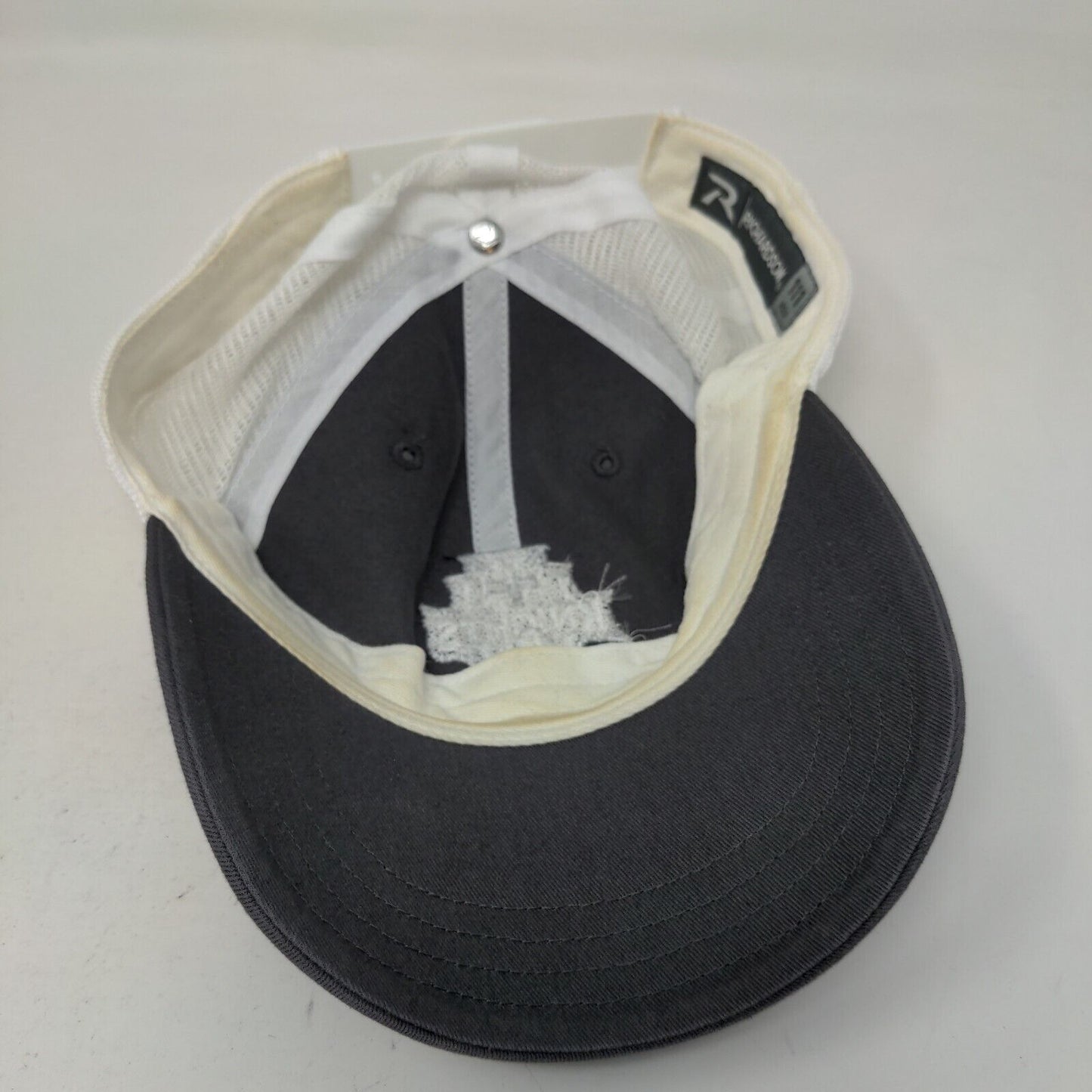 Unbranded Men's Snapback Mesh Back Hat Gray White Embroidered Christian Knights
