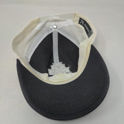 Unbranded Men's Snapback Mesh Back Hat Gray White Embroidered Christian Knights