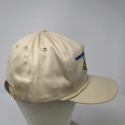 Komatsu Avance Series 5 Panel Beige One Size Rope Brim Loader Construction Hat