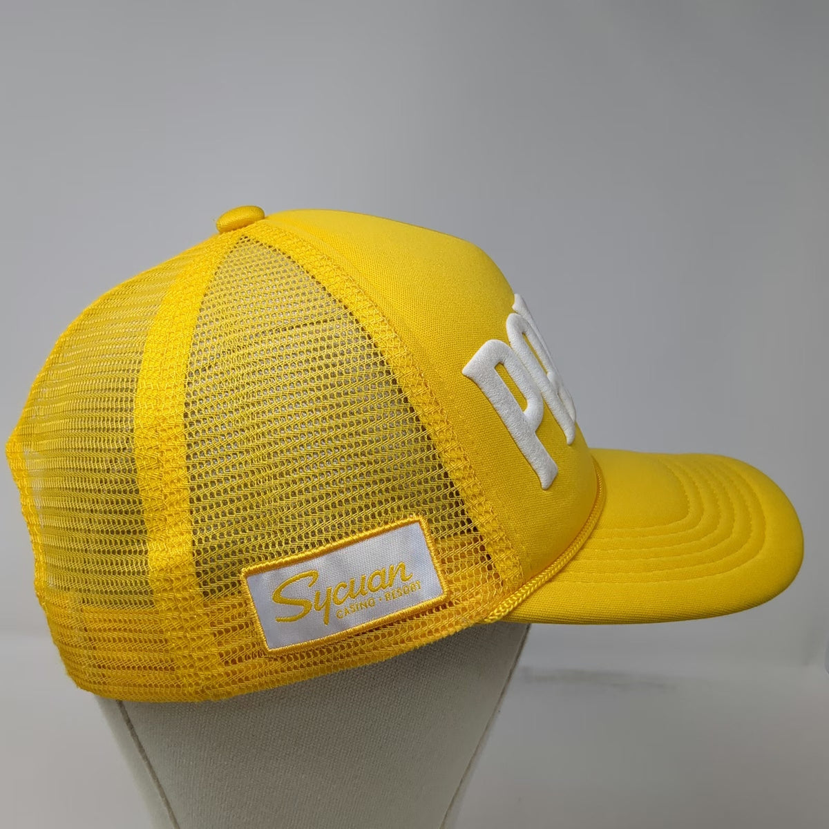 San Diego Padres MLB Melonwear Trucker Hat Yellow One Size Sycuan Patch Mesh