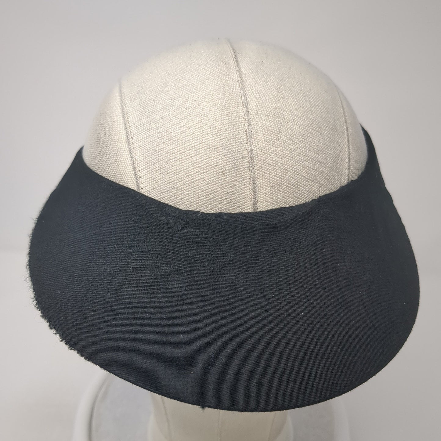 Paris Sun Visor Hat Black One Size Adjustable Clip-On Lightweight Blank
