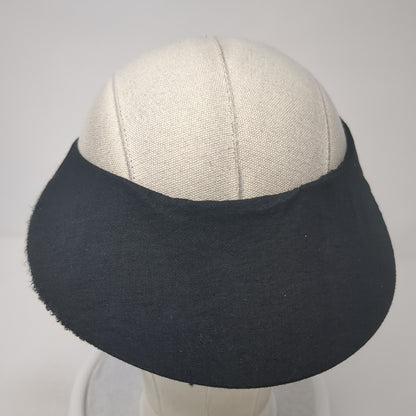 Paris Sun Visor Hat Black One Size Adjustable Clip-On Lightweight Blank
