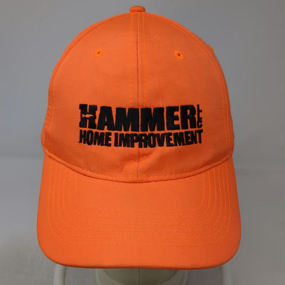 Orange Baseball Cap One Size Hammer & Co Home Improvement Logo Strapback Hat