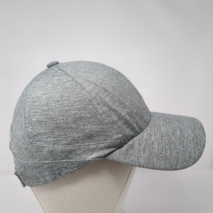 Adidas Spell Out Strapback Hat Gray One Size Adjustable Solid 6 Panel