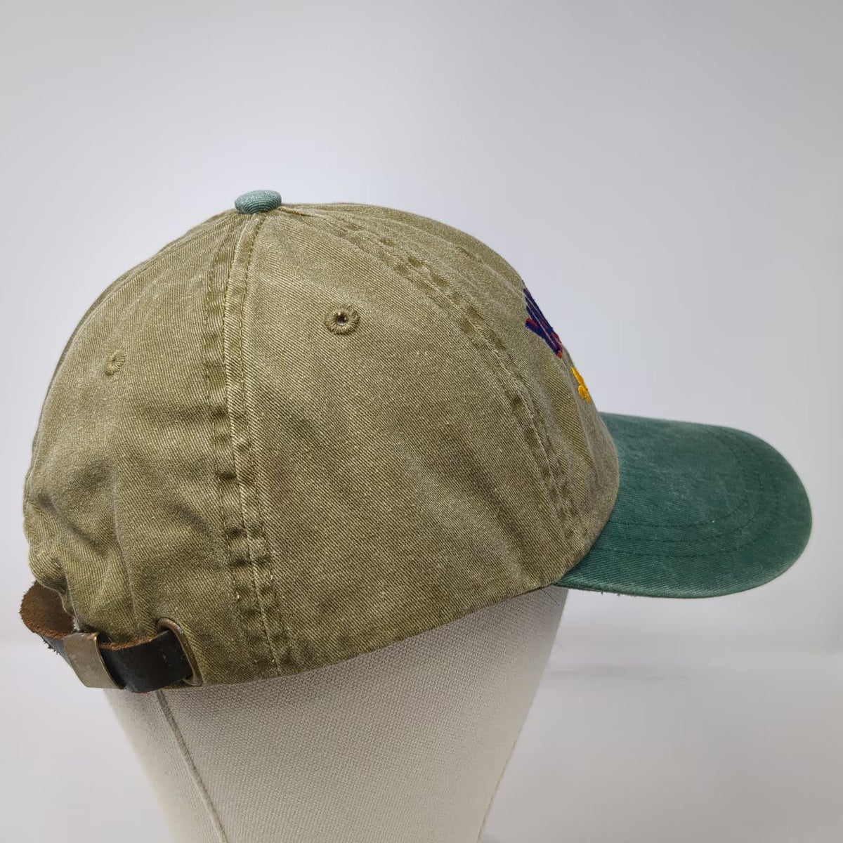 Legacy Baseball Cap Green One Size Yawgoog 2014 Boy Scout Camp Leather Strap Hat