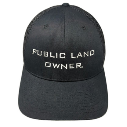 Richardson Trucker Hat Black One Size Public Land Owner Hunters Anglers Mesh