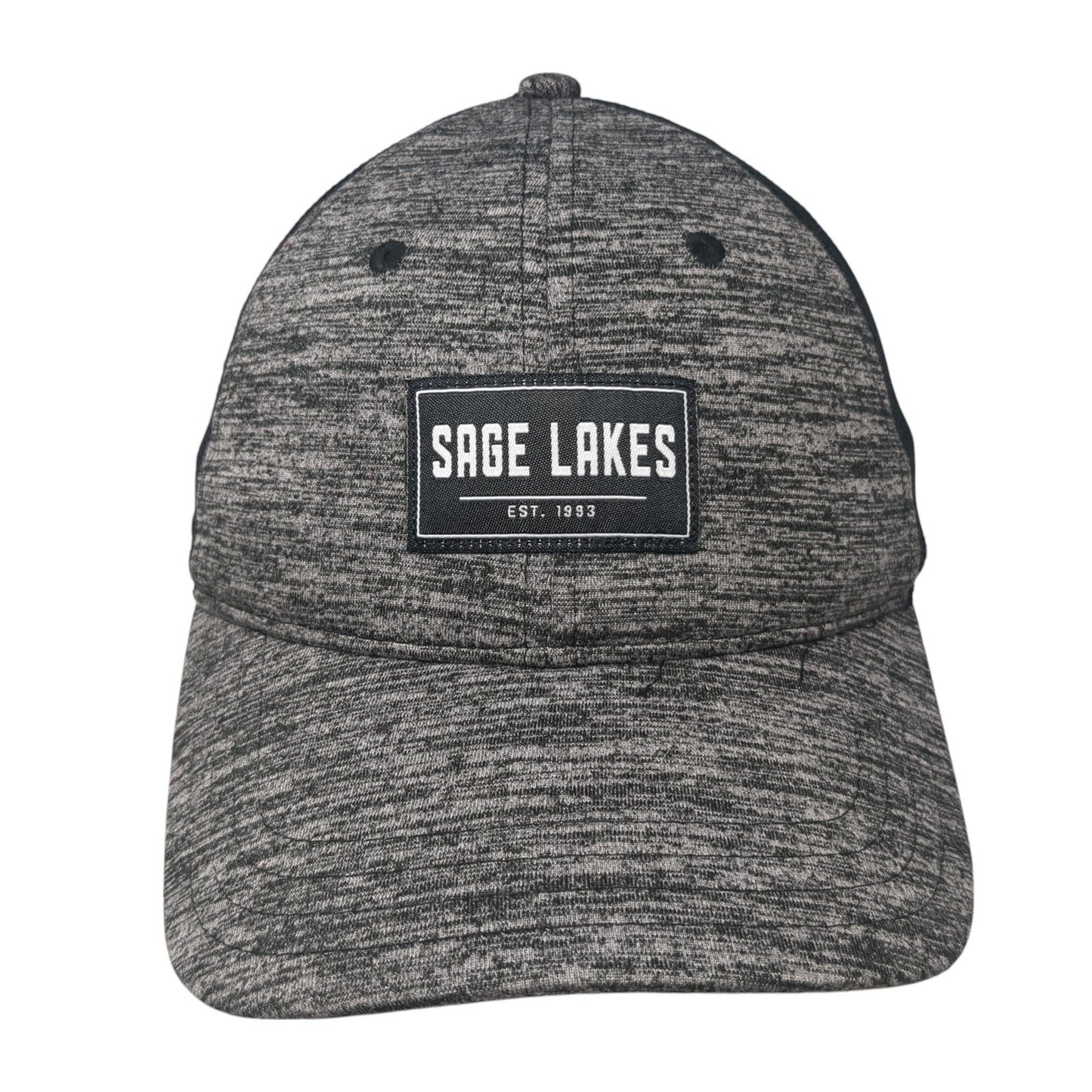 Sage Lakes Snapback Trucker Hat Gray One Size Adjustable Mesh Back Pukka