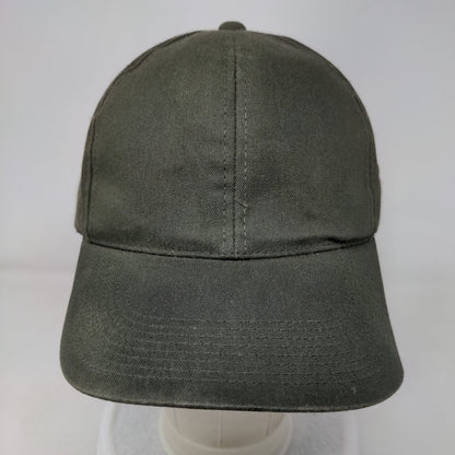 Signatures Slideback Hat Green OSFA Adjustable Solid Vent Holes Blank