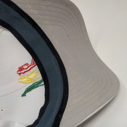 Golf Drive Chip & Putt Strapback Rope Hat White One Size Embroidered