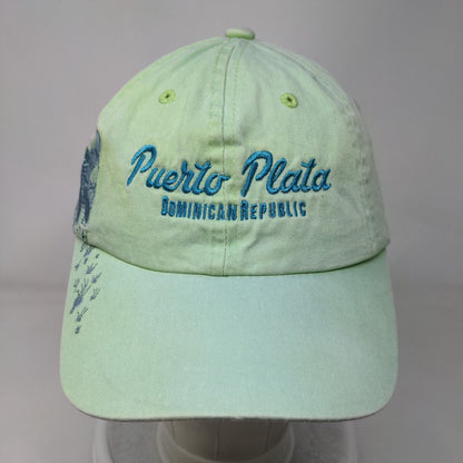 Puerto Plata Dominican Republic Slideback Hat Green One Size Adjustable RTG