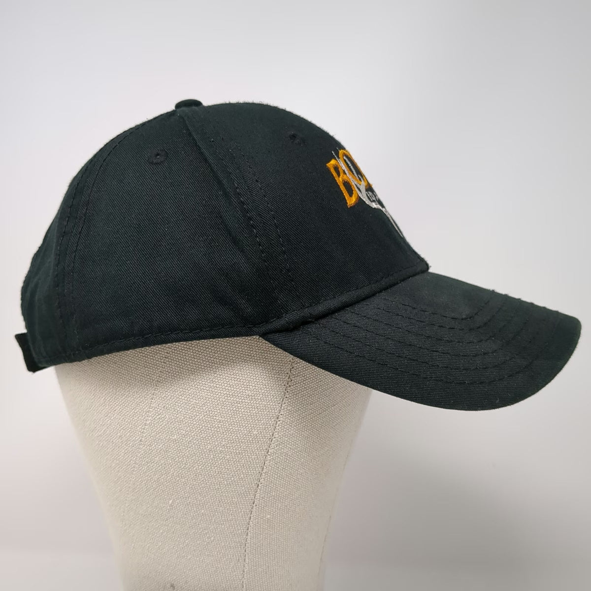 OTTO Baseball Cap Black One Size Bone Idaho Deer Skull Hunting Strapback Hat
