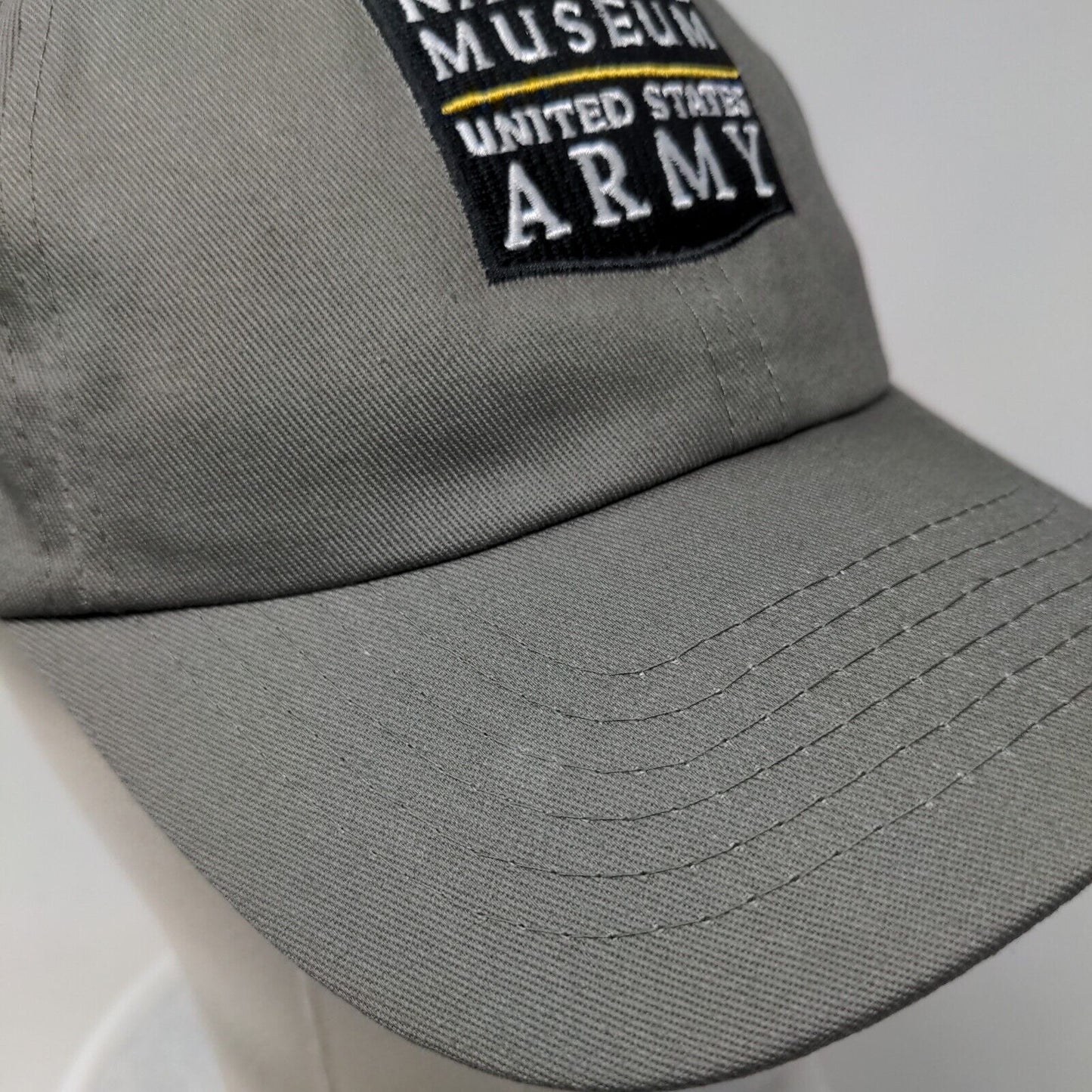 National Museum United States Army Slideback Hat Gray One Size Embroidered