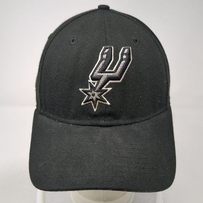 New Era San Antonio Spurs NBA Cap Black OS Strapback Curved Brim Hat Embroidered