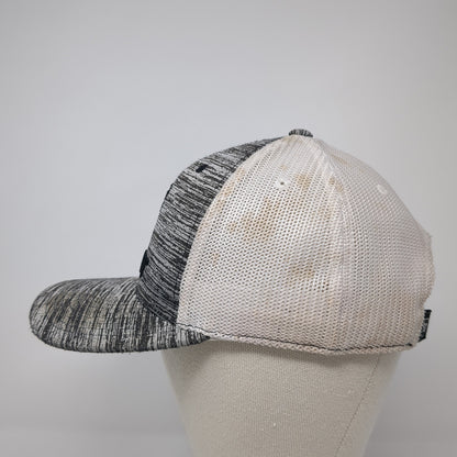 Ariat Snapback Trucker Hat Gray OS Adjustable 110 Flexfit Mesh Back Yupoong
