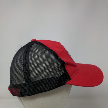 Budweiser Slideback Mesh Back Trucker Hat Red One Size Colorblock